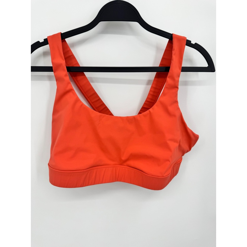 Vuori Stride Bra Women XL Orange Cross Back VW1036 Activewear